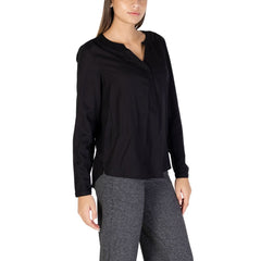 Street One Black Viscose Shirt Street One Retail Flare