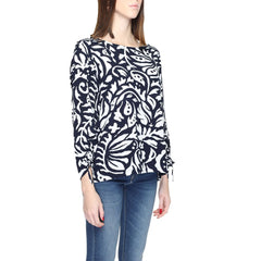 Street One Blue Viscose Shirt Street One Retail Flare