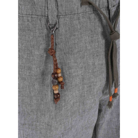 Yes Zee Gray Linen Men Trouser Yes Zee Retail Flare