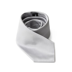 Giorgio Armani Silver Silk Ties & Bowty Giorgio Armani Retail Flare