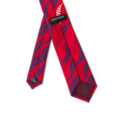 Giorgio Armani Red Silk Ties & Bowty Giorgio Armani Retail Flare