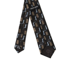 Giorgio Armani Black Silk Ties & Bowty Giorgio Armani Retail Flare