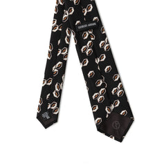 Giorgio Armani Black Silk Ties & Bowty Giorgio Armani Retail Flare