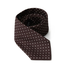 Emporio Armani Brown Silk Ties & Bowty Emporio Armani Retail Flare