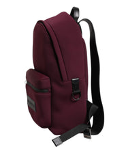Dolce & Gabbana Burgundy Montreale Tecnico Textile Men Backpack Bag Dolce & Gabbana Retail Flare