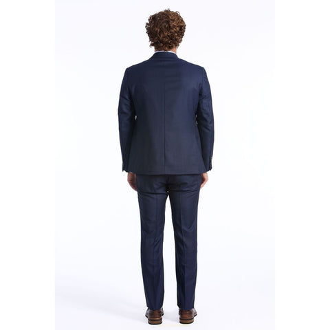 Baldinini Trend Blue Wool Men Suit Baldinini Trend Retail Flare