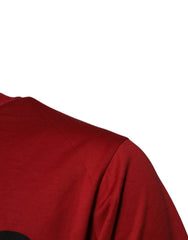 Dolce & Gabbana Red DG Logo Cotton Crew Neck T-shirt Dolce & Gabbana Retail Flare