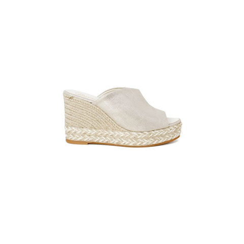 Espadrilles Gold Leather Platforms & Wedge Espadrilles Retail Flare