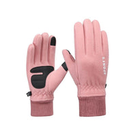 Outdoor Ski Riding Gloves | Pink Variant with Warm Winter Insulation