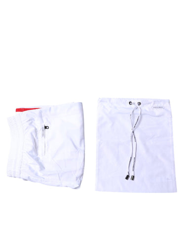 Dolce & Gabbana White Stripes Beachwear Shorts 2 Pc Swimwear -  Dolce & Gabbana -  Retail Flare