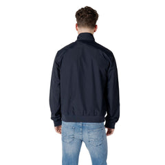 EA7 Emporio Armani Blue Polyamide Jacket EA7 Emporio Armani Retail Flare