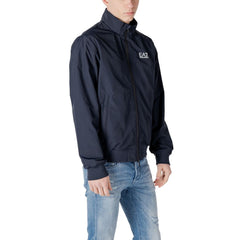 EA7 Emporio Armani Blue Polyamide Jacket EA7 Emporio Armani Retail Flare