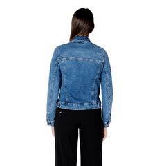 Street One Blue Cotton Jackets & Coat Street One Retail Flare