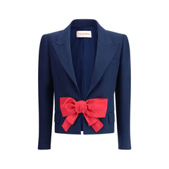 Valentino Single-breasted Blazer with bow Valentino Retail Flare