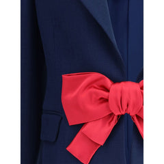 Valentino Single-breasted Blazer with bow Valentino Retail Flare