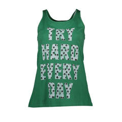 Silvian Heach Green Cotton Women Tank Top