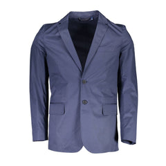 Gant Blue Cotton Men Jacket - Retail Flare