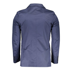 Gant Blue Cotton Men Jacket - Retail Flare