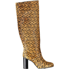 Tommy Hilfiger Beige Leather Women Boot - Retail Flare