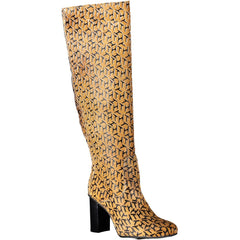 Tommy Hilfiger Beige Leather Women Boot - Retail Flare