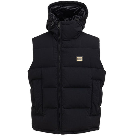 Dolce & Gabbana Black Polyester Vest Dolce & Gabbana Retail Flare