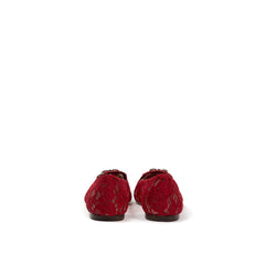 Dolce & Gabbana Red Viscose Flat Shoe Dolce & Gabbana Retail Flare
