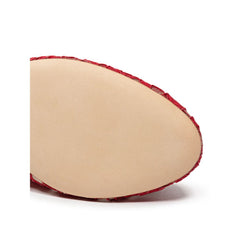 Dolce & Gabbana Red Viscose Flat Shoe Dolce & Gabbana Retail Flare