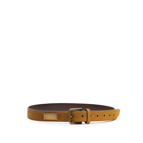 Dolce & Gabbana Brown Leather Belt Dolce & Gabbana Retail Flare