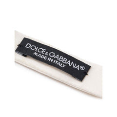 Dolce & Gabbana White Silk Ties & Bowty Dolce & Gabbana Retail Flare