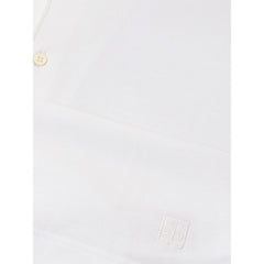 Corneliani White Cotton Polo Shirt - Retail Flare