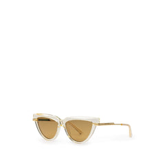 Bottega Veneta Beige Acetate Sunglasses Bottega Veneta Retail Flare