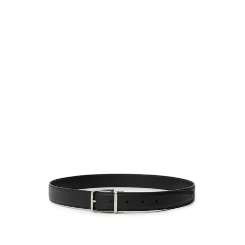 Dolce & Gabbana Black Leather Belt Dolce & Gabbana Retail Flare
