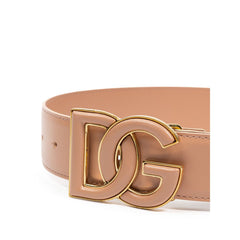 Dolce & Gabbana Pink Leather Belt Dolce & Gabbana Retail Flare