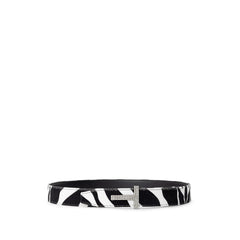 Tom Ford Black And White Leather Belt - Retail Flare