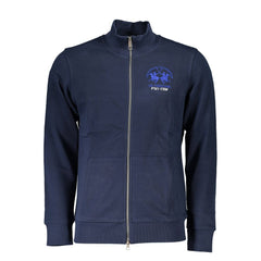 La Martina Blue Cotton Men Sweater -  La Martina -  Retail Flare