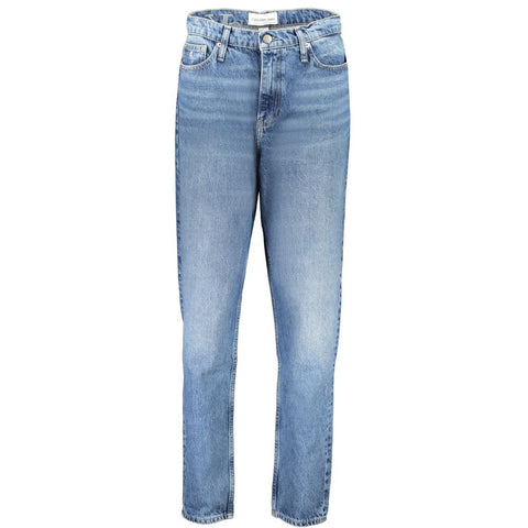 Calvin Klein Blue Cotton Jeans & Pant Calvin Klein Retail Flare