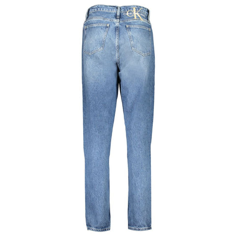 Calvin Klein Blue Cotton Jeans & Pant Calvin Klein Retail Flare