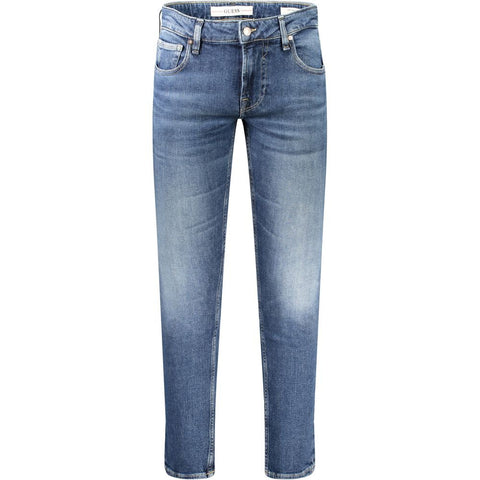Guess Jeans Blue Cotton Jeans & Pant Guess Jeans Retail Flare