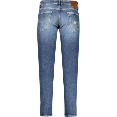 Guess Jeans Blue Cotton Jeans & Pant Guess Jeans Retail Flare