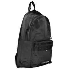 Tommy Hilfiger Black Polyester Men Backpack Tommy Hilfiger Retail Flare