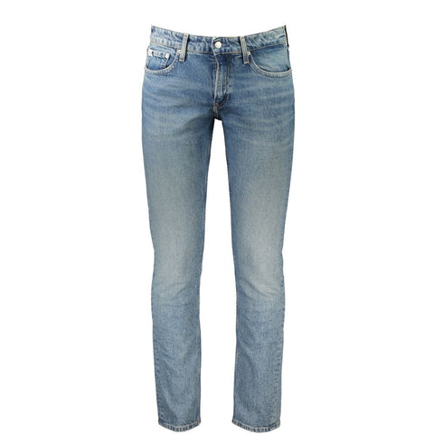 Calvin Klein Blue Cotton Jeans & Pant Calvin Klein Retail Flare