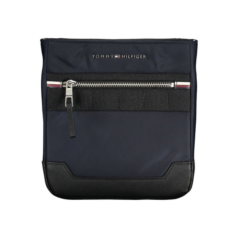 Tommy Hilfiger Sleek Blue Shoulder Bag with Contrasting Details Tommy Hilfiger Retail Flare