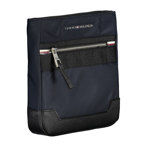 Tommy Hilfiger Sleek Blue Shoulder Bag with Contrasting Details Tommy Hilfiger Retail Flare