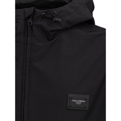 Dolce & Gabbana Black Polyester Jacket Dolce & Gabbana Retail Flare