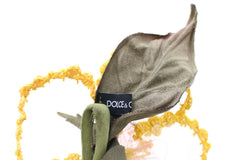 Dolce & Gabbana Exquisite Handmade Floral Silk Brooch - Retail Flare