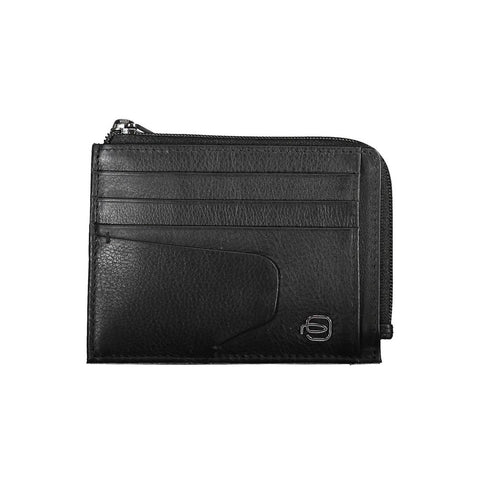 Piquadro Black Leather Men Wallet Piquadro Retail Flare