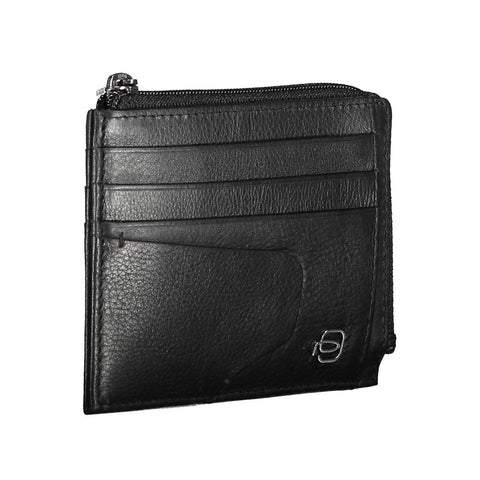 Piquadro Black Leather Men Wallet Piquadro Retail Flare