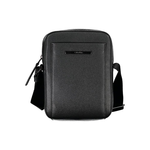 Calvin Klein Sleek Black Shoulder Bag with Logo Detail Calvin Klein Retail Flare