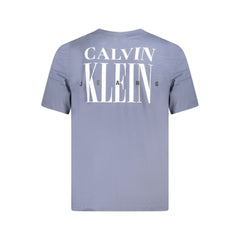 Calvin Klein Blue Cotton T-Shirt Calvin Klein Retail Flare