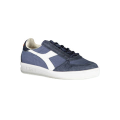 Diadora Blue Leather Women Sneaker Diadora Retail Flare